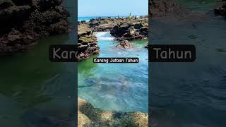 Pantai Karanghawu Geopark pantai batukarang laut beach nature [upl. by Latashia438]