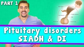 Pituitary disorders SIADH amp DI [upl. by Ayerdna]