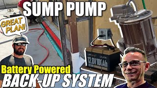 SUMP PUMP with Battery BackUp  Storm Water Drainage Solutions  Landscape Drainage Issues [upl. by Ynahpit]