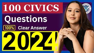 Practice 100 Civics Questions Random for US Citizenship interview 2024  100 Civics Question  uscis [upl. by Lennox684]