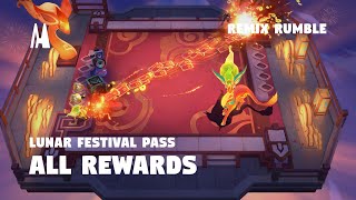 LUNAR FESTIVAL PASS ALL REWARDS  TFT SET 10 [upl. by Lenrad]