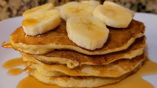 Como hacer PANCAKE DE BANANA CON SOLO 3 INGREDIENTES 🍌🍌SAMER HN [upl. by Annoda]