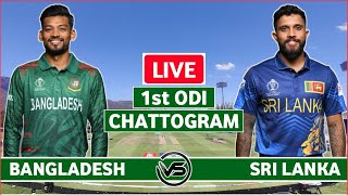 Sri Lanka vs Bangladesh 1st ODI Live Scores  SL vs BAN 1st ODI Live Scores amp Commentary [upl. by Irami]