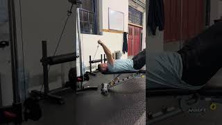 Laying low cable bar triceps extension pronation [upl. by Ernaldus86]