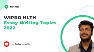 Wipro NLTH Essay Writing Topics 2022 [upl. by Birecree]