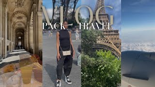 VLOG PACK amp TRAVEL W ME FOR PARIS [upl. by Hashim]