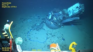 Coast Guard releases more video of Titan submersible wreckage at bottom of ocean [upl. by Latsyrc494]