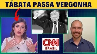 EM DEBATE NA CNN EDUARDO BOLSONARO DESTRÓI TABATA AMARAL [upl. by Kane]