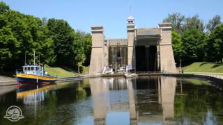 Peterborough Lift Lock Timelapse [upl. by Ahsinal]