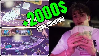 MY FIRST WEEK OF CARD COUNTING SUCCESS [upl. by Arahc]