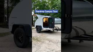 Teardrop Camper Tour teardroptrailer diycamper camperbuild tinycamper diytrailer optoutside [upl. by Nogem]