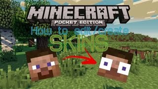 HOW TO EDITCREATE SKINS ON MCPE  How to edit or create your own skins on Minecraft PE [upl. by Bandeen]