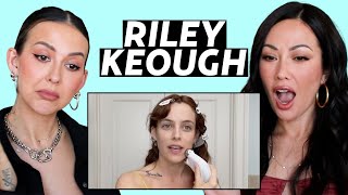 Riley Keoughs Glowing Skincare amp Makeup Routine Reacting with a Pro Makeup Artist  Susan Yara [upl. by Nillor]