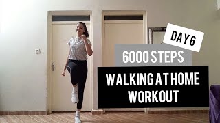 6000 steps in 37 min  day 6  sweaty walking cardio workout [upl. by Nealon269]