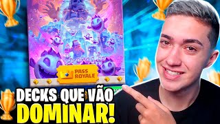 MELHORES DECKS PARA A NOVA TEMPORADA DE DEZEMBRO DO CLASH ROYALE [upl. by Nivla]