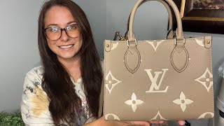 Unboxing My New Louis Vuitton OnTheGo East West Bicolour Monogram Empreinte Leather Bag Tipstarru [upl. by Audra]