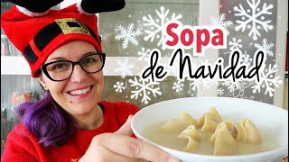 SOPA DE GALETS RELLENOS  Menú Navidad Fácil y Barato [upl. by Corette]