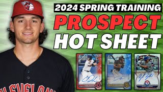 2024 MLB Spring Training Rookie amp Prospect Hot Sheet 2  Bowman Baseball Cards  Top Performers🔥📈 [upl. by Gabriello]