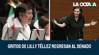 NOROÑA FRENA GRITERÍA de LILLY TÉLLEZ y PONE ORDEN en el SENADO [upl. by Wiseman39]