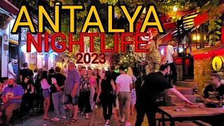 ANTALYA TURKEY NIGHTLIFE 2023 Drinks Prices Restaurants Menus Taxi Prices [upl. by Chadwick]