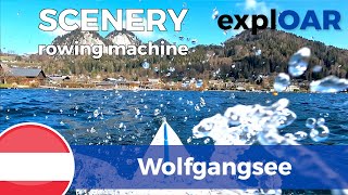 Wolfgangsee part 1 scenery for indoor rowing  Lake Wolfgang Austria  rowing machine [upl. by Alwyn]