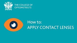 How to Apply contact lenses [upl. by Delorenzo]