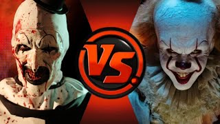 ART O PALHAÇO VS PENNYWISE QUEM VENCE  DUELO MORTAL [upl. by Carolann59]