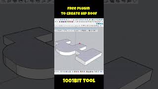 MAKING HIP ROOF IN ONE CLICK  SKETCHPLUS PLUGIN [upl. by Dwan]