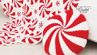 Crochet Peppermint Pillow [upl. by Marchelle]