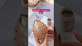 Giant Pinecone Ornament DIY✨ christmasdiy [upl. by Nivi]