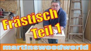 Frästisch  Tischfräse  Teil 1  DIY [upl. by Annoyi]