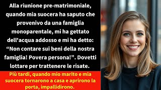 Alla riunione prematrimoniale quando mia suocera ha saputo che provenivo da una famiglia [upl. by Onairot873]