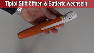 Tiptoi Stift öffnen amp Batterie wechseln  Tiptoi Batteriewechsel Video Anleitung  Youtube [upl. by Fujio768]