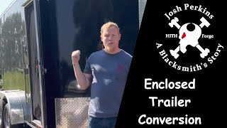 Cheapest enclosed trailer camper conversion [upl. by Hazard]