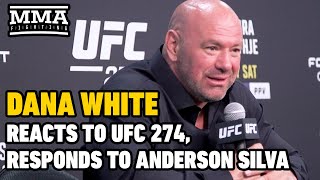 Dana White Responds to Anderson Silva Recaps UFC 274  MMA Fighting [upl. by Gibe]