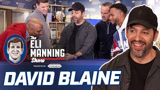 David Blaine STUNS Eli amp Victor Cruz with Magic Tricks  The Eli Manning Show [upl. by Tamberg]