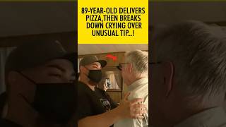 89yearold delivers pizza then breaks down crying over unusual tip shorts actsofkindness [upl. by Loree871]