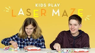 Kids Play Laser Maze Talbott amp Vanessa  Kids Play  HiHo Kids [upl. by Arakahs888]