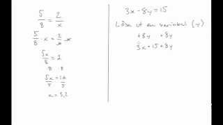 Matematik 2b Repetition Ekvationer [upl. by Dieter179]