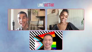 Love Victor stars Rachel Hilson amp Mason Gooding on LGBTQ allyship amp being represented on screen [upl. by Lanam]