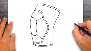 How to draw Knee Pads [upl. by Lahcim]