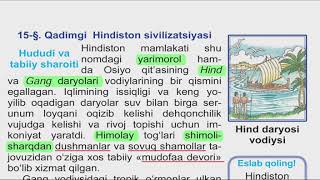 6sinfQADIMGI DUNYO TARIXI 15MavzuQadimgi Hindiston sivilizatsiyasi [upl. by Rehtae]