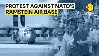 Why is NATO’s Ramstein Air Base in Germany facing protest  WION Originals [upl. by Idalina]