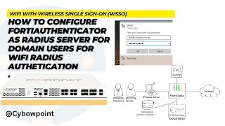 Configure FortiAuthenticator as RADIUS server for Domain users Wifi Radius for Fortigate FortiAP [upl. by Dahsra]