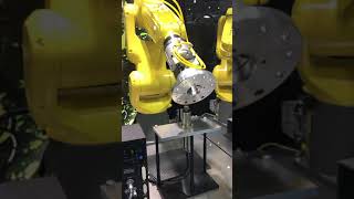 NAKANISHI Motor Spindle Deburring by FANUC Robot [upl. by Aitnwahs]