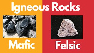 Igneous RocksExtrusiveIntrusiveMaficFelsic [upl. by Narih]