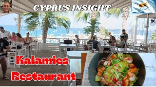 Kalamies Restaurant Pernera Cyprus  Beautiful Views [upl. by Tarttan389]