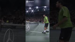 Tsonga And Roddick Start Mini Tennis Game MidMatch 😂 [upl. by Emelen]