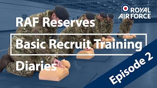 RAF Basic Recruit Training Course Diaries 2 First Aid amp Shaving [upl. by Airdnal61]