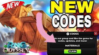 RELEASE RNG Odyssey Codes Roblox RNG Odyssey Codes [upl. by Anor]